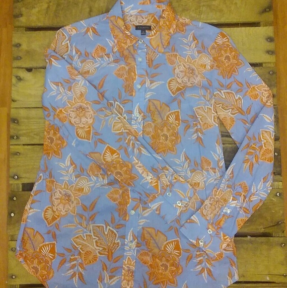 Talbots Tops - Talbots Floral Blouse/Dress Shirt